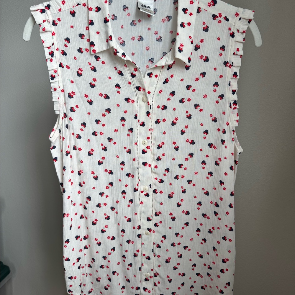 LC Lauren Conrad + Disney Collection for Kohls - Minnie Mouse Blouse (New)
